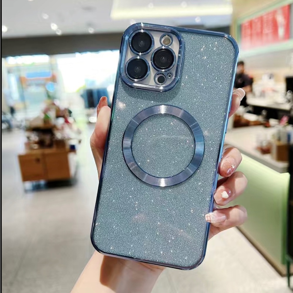 NEW! Glitter Magnetic Phone Case - iPhone 13 Pro Max